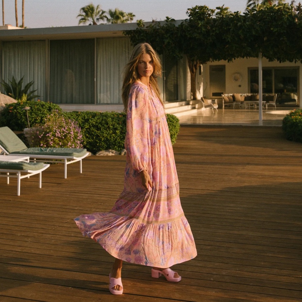 NWT Spell Butterfly Boho Maxi Dress